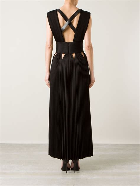 givenchy black dress|givenchy pleated dress.